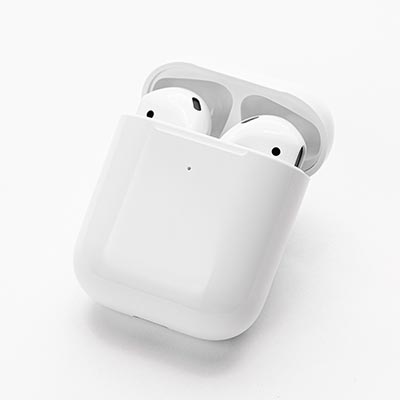 packshot photo produit airpod hightech