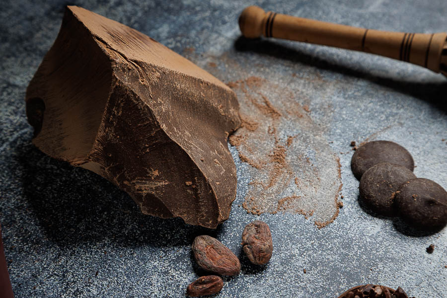 Photo studio packshot chocolat cacao