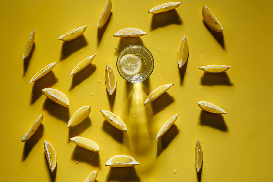 Photographe studio packshot culinaire citron
